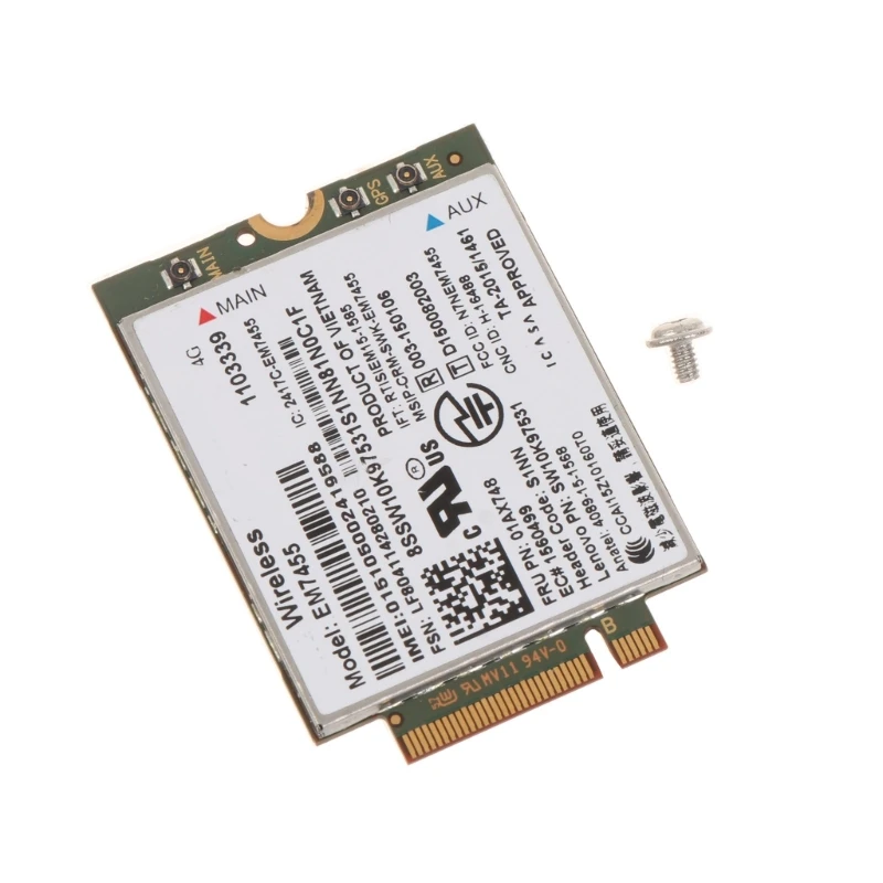 EM7455 01AX748 LTE Wireless WWAN Module for .2 Card For DLenovoThinkpad X260 X270 T470S Dropshipping