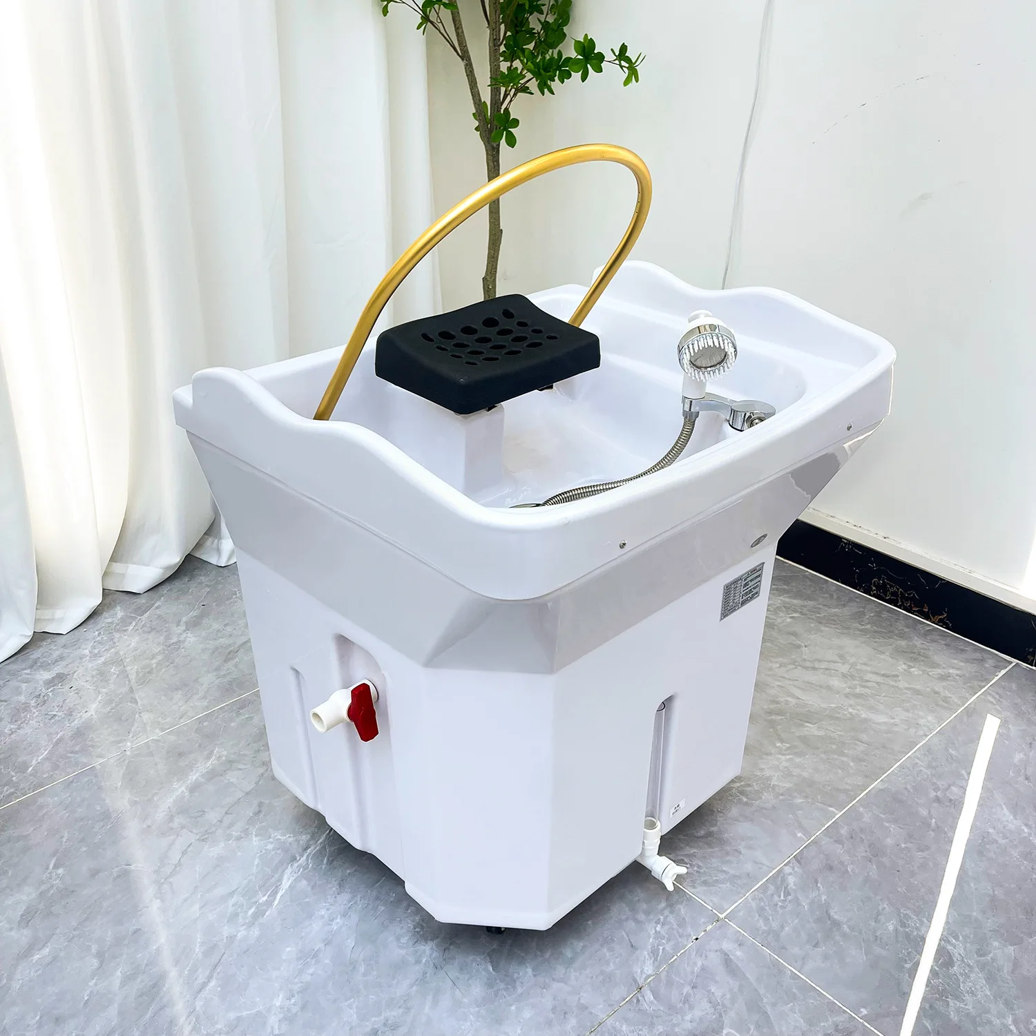 Removable hair therapy instrument, beauty salon, face wash bar, grafting shampoo basin, constant temperature water circulation