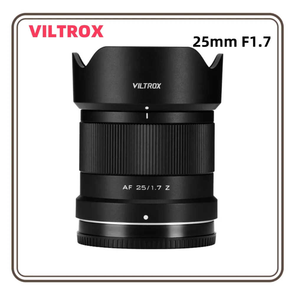 VILTROX 25mm F1.7 APS-C Auto Focus Lens For FujiFilm XF Nikon Z Sony E Large Aperture Camera Lens Mirrorless Cameras