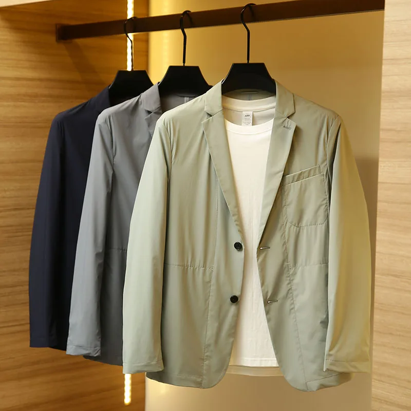 

Lightweight Breathable Ceiling Level Busin Men's Suit Jaet Sl Pring Glue Casual Single-breasted Spring Faion