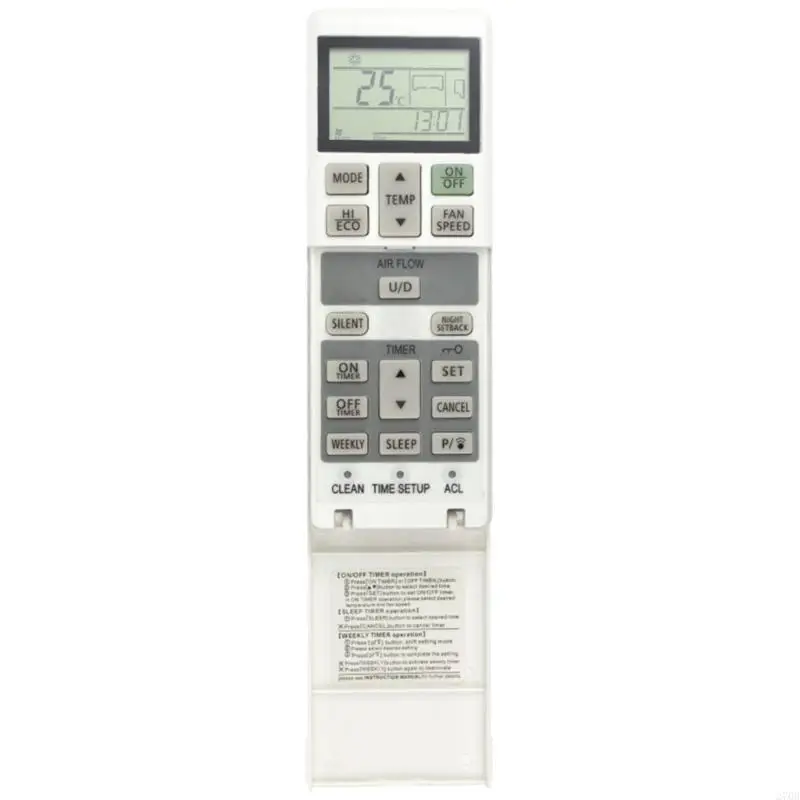 Replacement Remote Control for SRK20ZS-S SRK25ZS-S Intuitive Button Setsup White