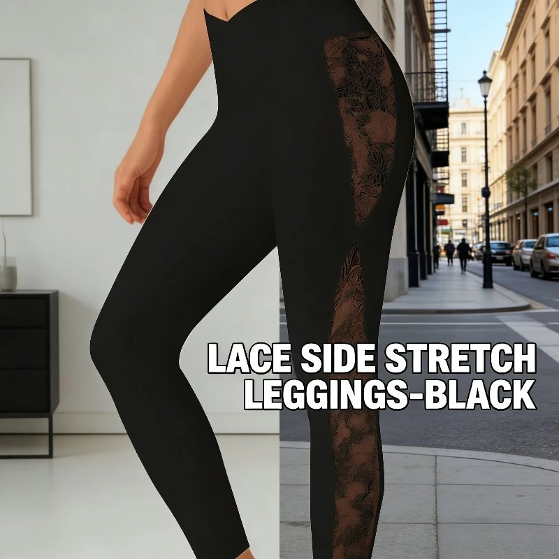 

2026 Yoga Pants for Women, European and American Slim Fit High-Waisted Running and Fitness Apparel with Contrast Panels