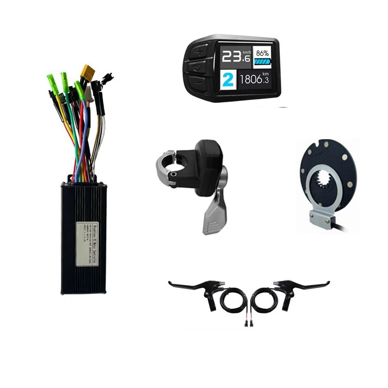 

24/36/48V 30A Three-Mode Controller Kit Bicycle Motor Conversion Kit UKC3 Color Screen Instrument Configuration