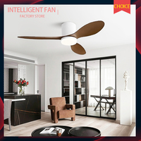 The New Fan Light Features Three Blades and Dimming Functionality,also Offers APP-controlled,Low Noise ceiling fan light