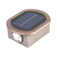 Solar LED Wall Decorative Lamp Waterproof Outdoor Sunlight Lamp Sensory Switch Easy Installation Adjustable for Courtyard Park