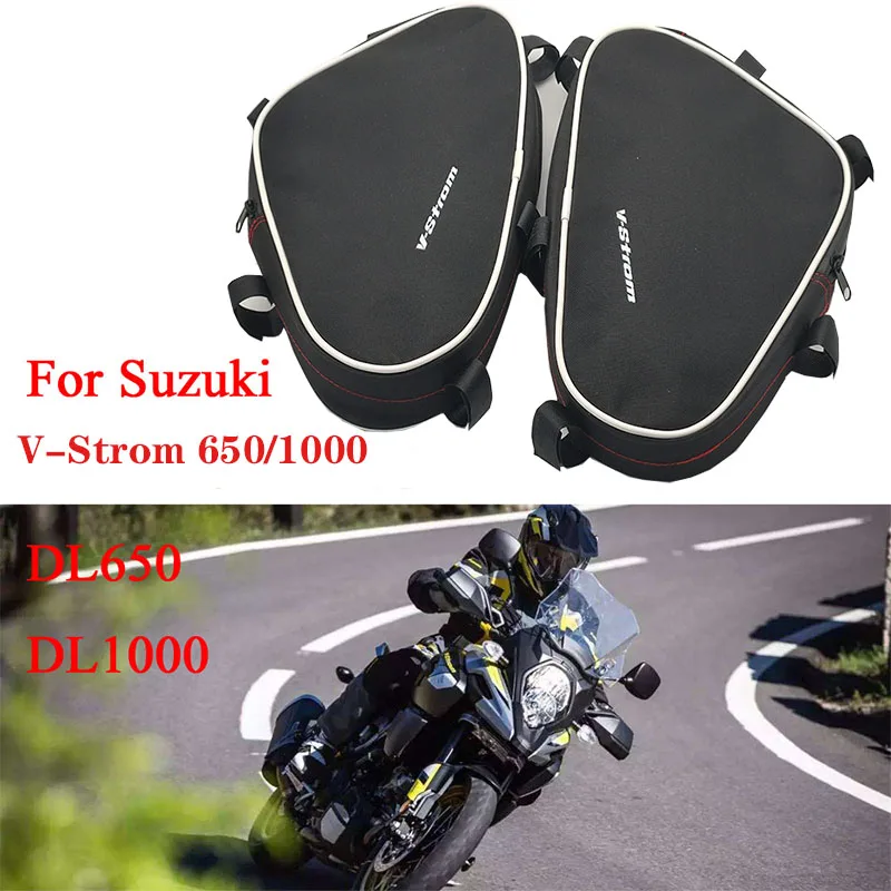 For Suzuki V-Strom DL650 DL1000 For Givi For Kappa Motorcycle Frame Crash Bars Waterproof Bag Repair Tool Placement Bag