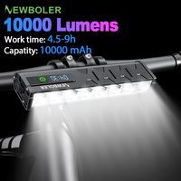 NEWBOLER Bicycle Light Front 10000mAh Bike Light 6000Lumen Waterproof USB Charging MTB Road Cycling Lamp Bike Accessories