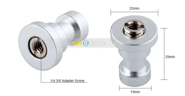 Foto Studio Zubehör Metall Adapter Schraube 1/4 3/8 auf Blitzlicht Ständer für Stativ Einbeinstativ Halterung