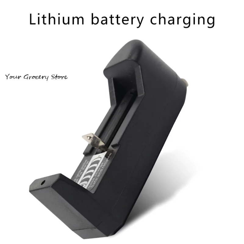 3,7 V 18650 16340 14500 18350 Li-Ionen-Akku, Einzelschlitz, automatisches Ladegerät, EU-Universal-Ladegerät