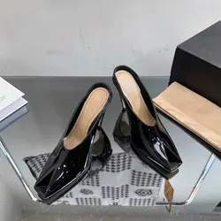 Women's small square top convertible sports shoes, ultra-high slim high heels, lightweight, plus size