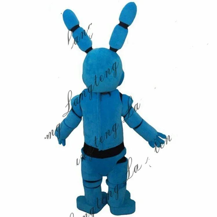 Blue Bear Fnaf Toy Blue Bunny Mascot Costumes for Adults Christmas Halloween Outfit Mascot Costume Fancy  Halloween Party