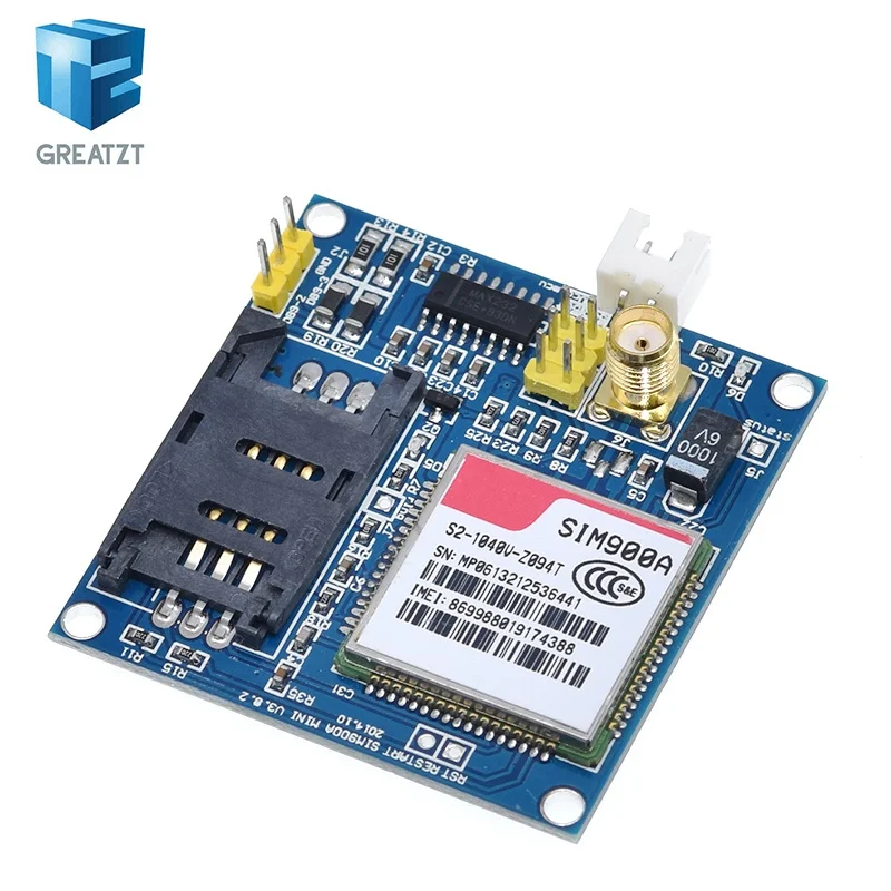 GREATZT Sim900a Sim900 Mini V4.0 Wireless Data Transmission Module Gsm Gprs Board Kit W/antenna C83