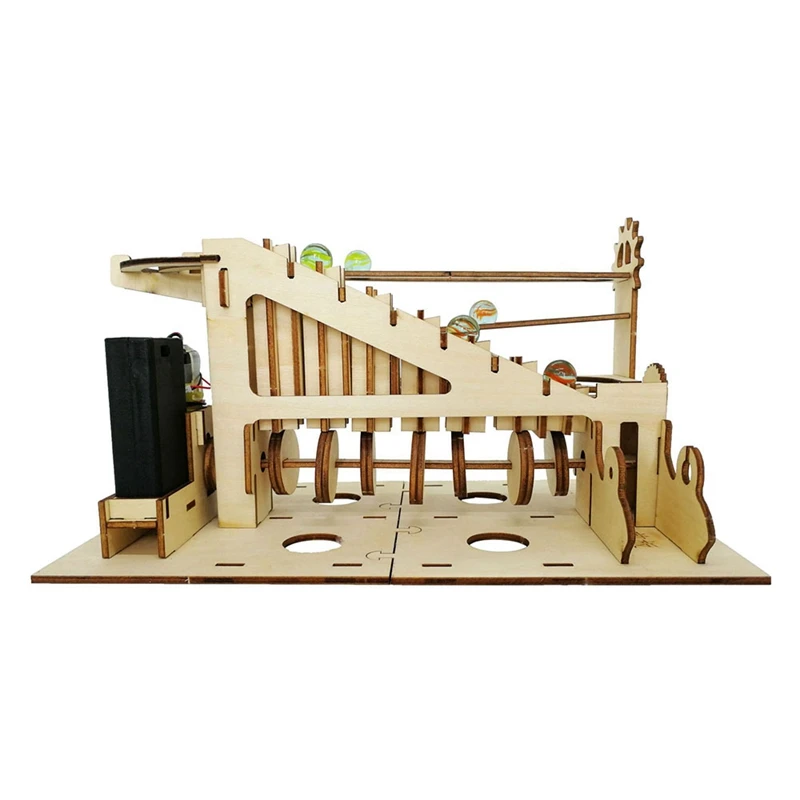 Children DIY Hand-Made Jigsaw Puzzle Wooden 3D Three-Dimensional Jigsaw Puzzle Track Ball Jigsaw Puzzle