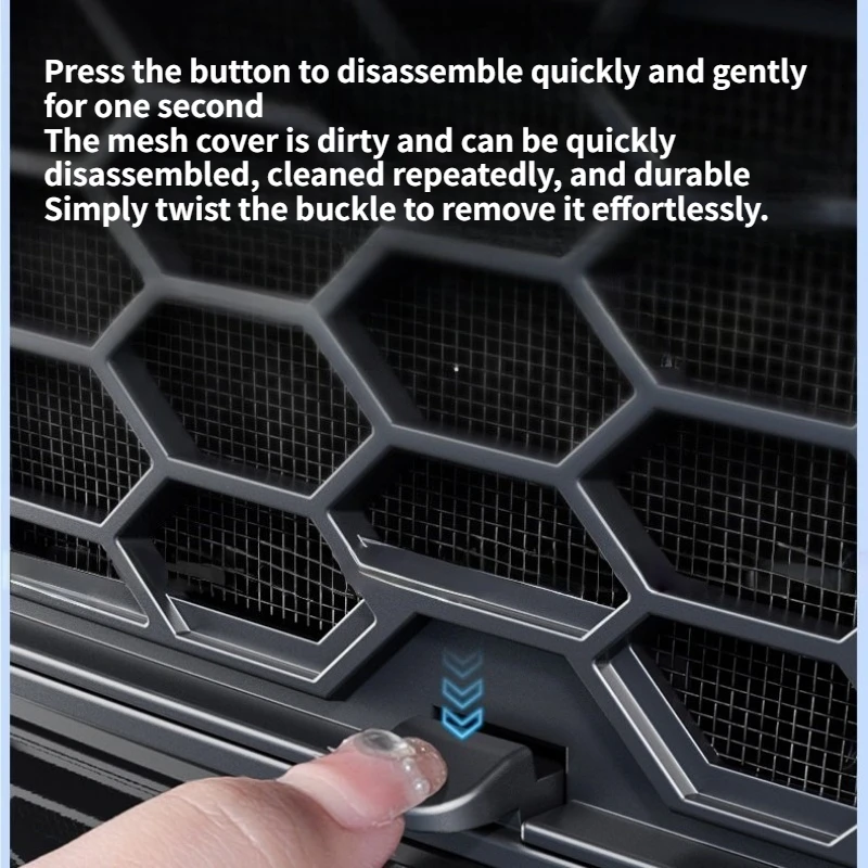 Grille Mesh Inserts for Tesla Model 3 Highland 2026 with Front Camera Version Air Inlet Vent Grille Bumper Cover Car Accessories