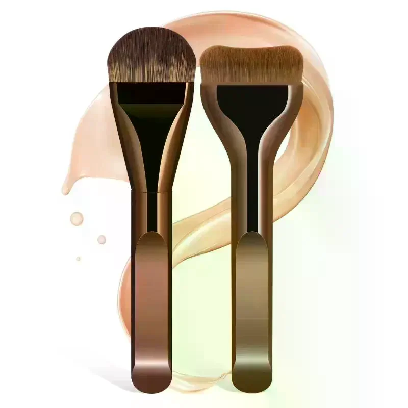 Juego de brochas de maquillaje para base, cepillo ultrafino para máscara superior para crema líquida, cosméticos, herramienta de belleza para mezclar, regalo Premium, 1/2 Uds.