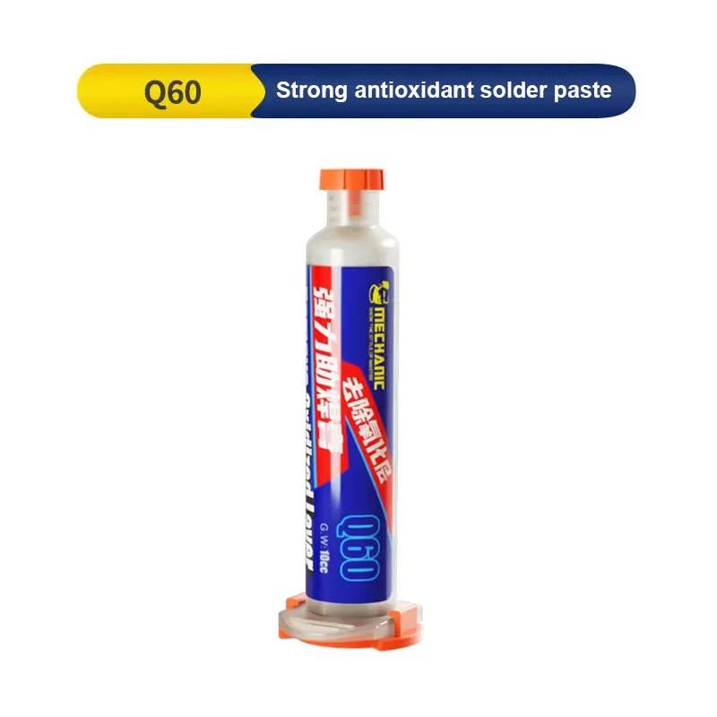 MECHANIC Q60 Q80 Oxidized Layer Removal Flux Paste for Mobile Phone Powerful Stainless Steel Battery Sheet Repair Welding Paste