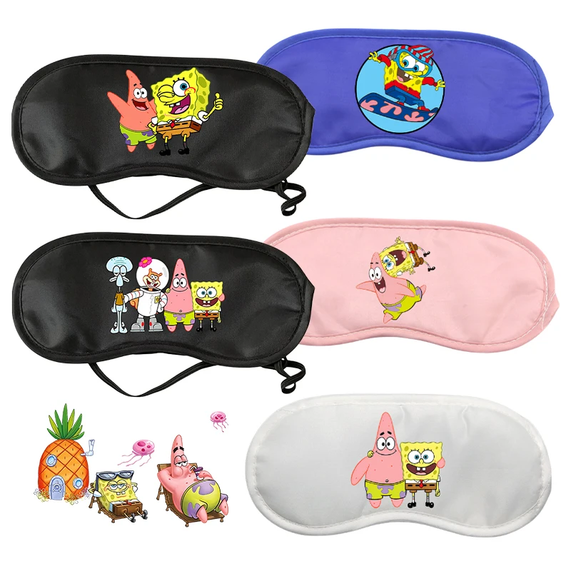 SpongeBob SquarePants Eye Mask Men Women Office Siesta Shade Help Sleep Patch Student Classroom Eye Masks Child's Birthday Gifts