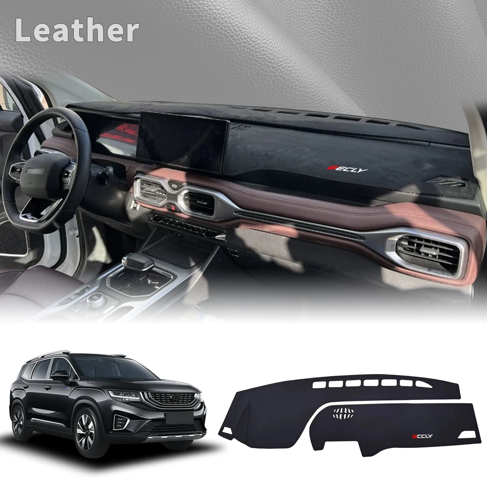fit for Geely Okavango 2024 2023 LHD Dashmat Dashboard Cover Pad DashMat Sunshade Protective Carpet Car Accessories