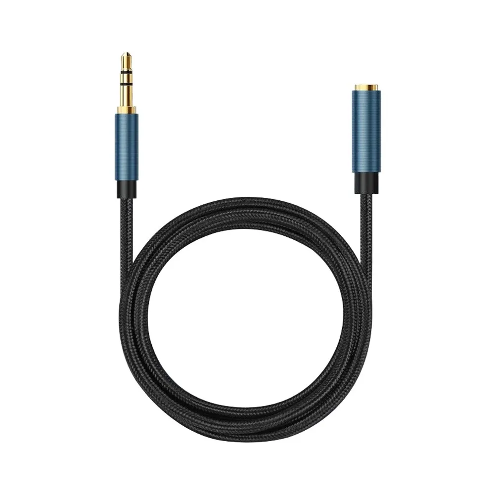 0.5M 3.5mm Audio Extension Cable 4 Pole Male Female Jack With Metallic Shell For Car Home Theater Audio