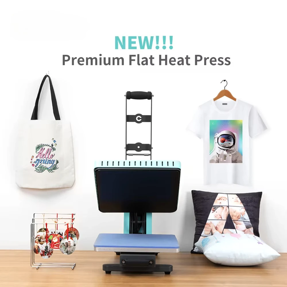38x38 40*60 Heat Press Large Format Tshirt Sublimation Flat Auto Heat Press Machine for T-shirt