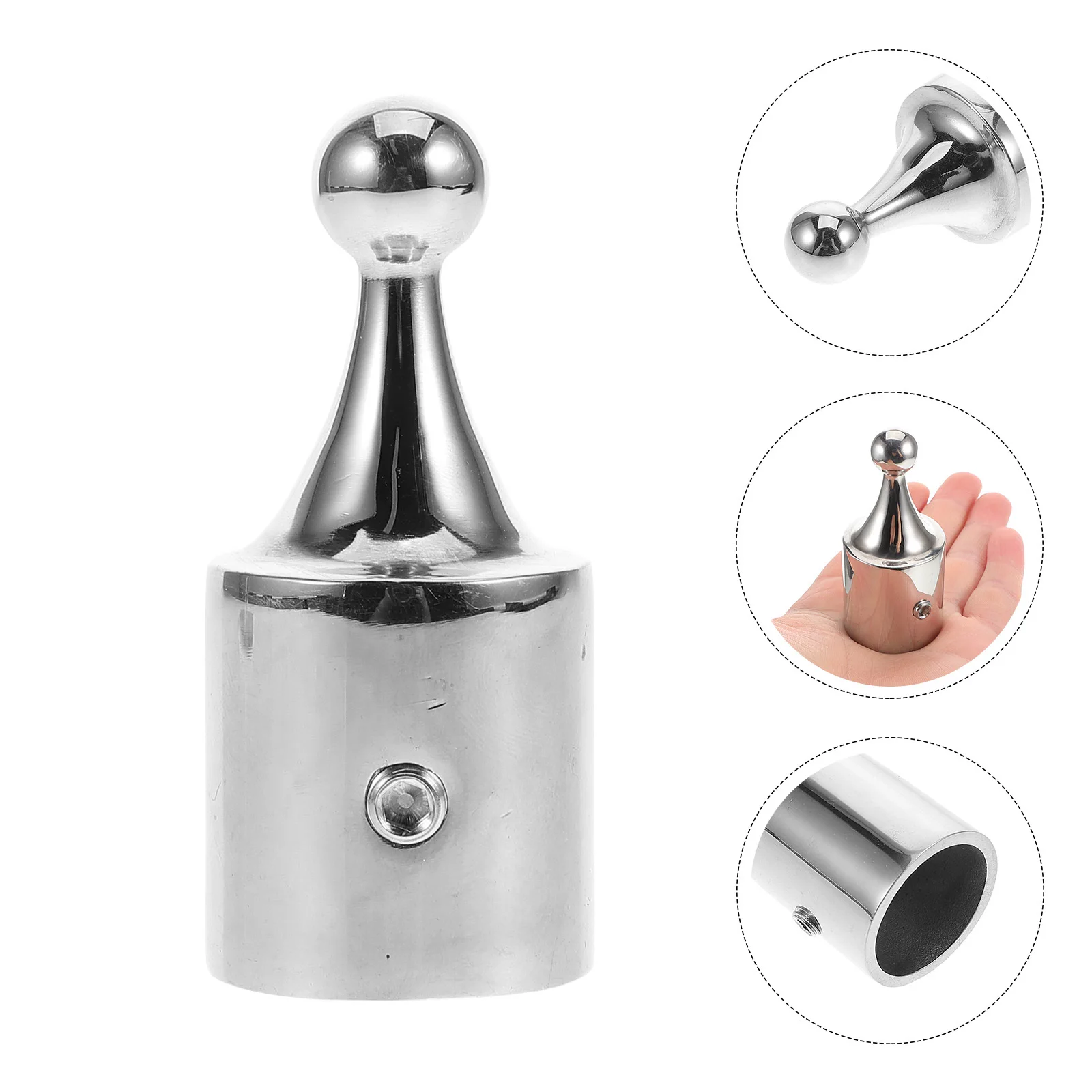 

Bimini Top Cap Durable Metal Marine Hardware Aesthetic Appeal Easy Installation for Rvs Yachts and Boats Bimini Top Cap