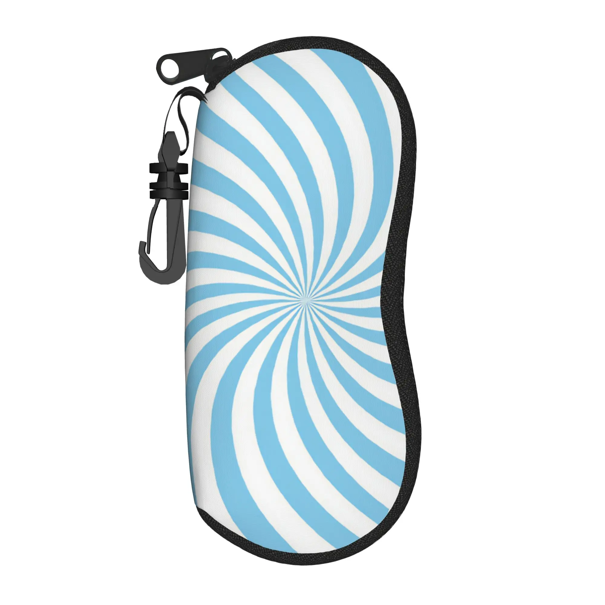 Abstract Swirl Disorder Glasses Case  Zip Sunglasses Case Vintage Outdoor Eyeglass Cases Cover Men Women Eyewear Accessory