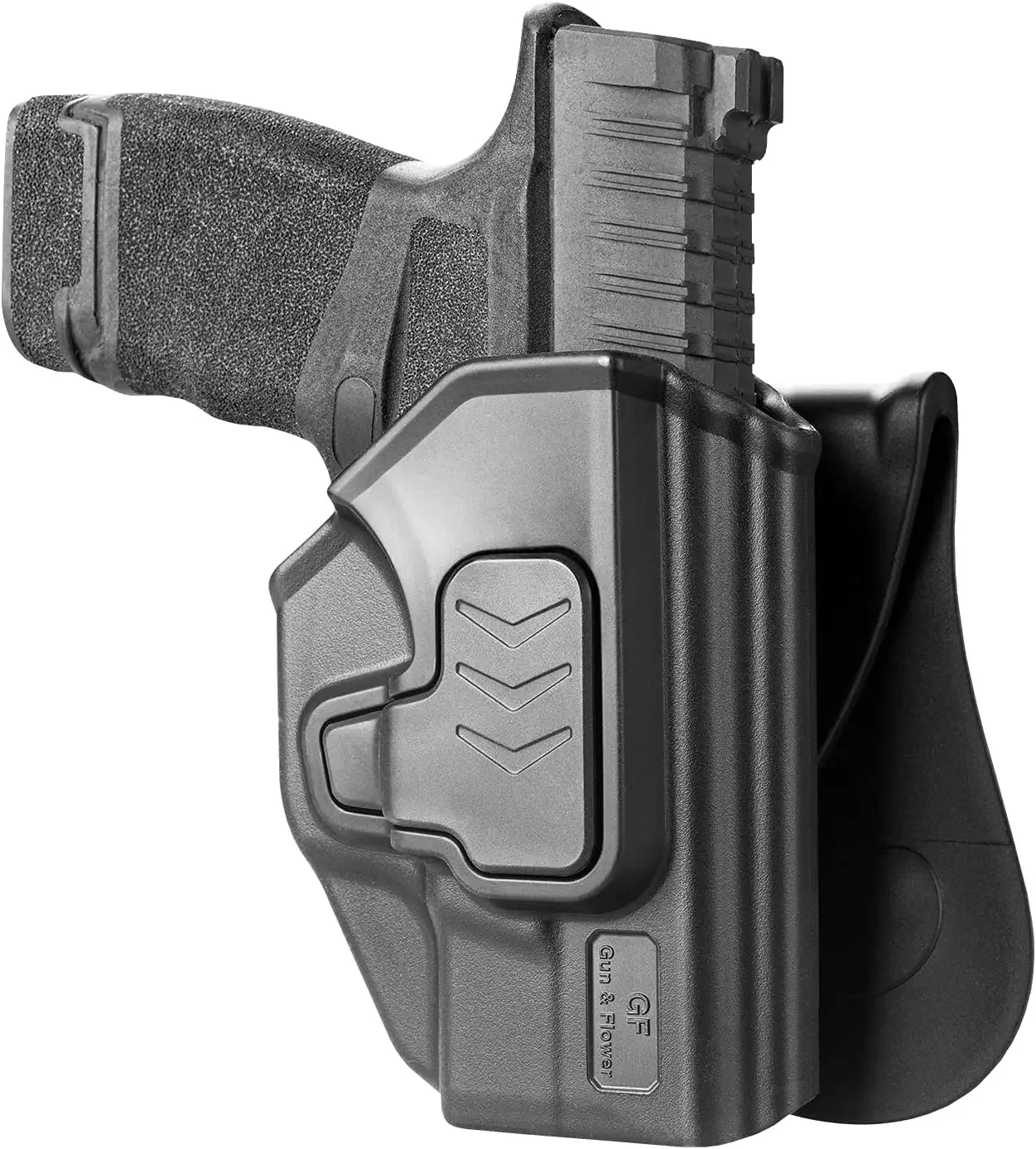 

OWB Holsters Fit Glock G43 43x Index Finger Release Polymer Holster with paddle Level II Retention Tactical Fast Draw Gun Bags