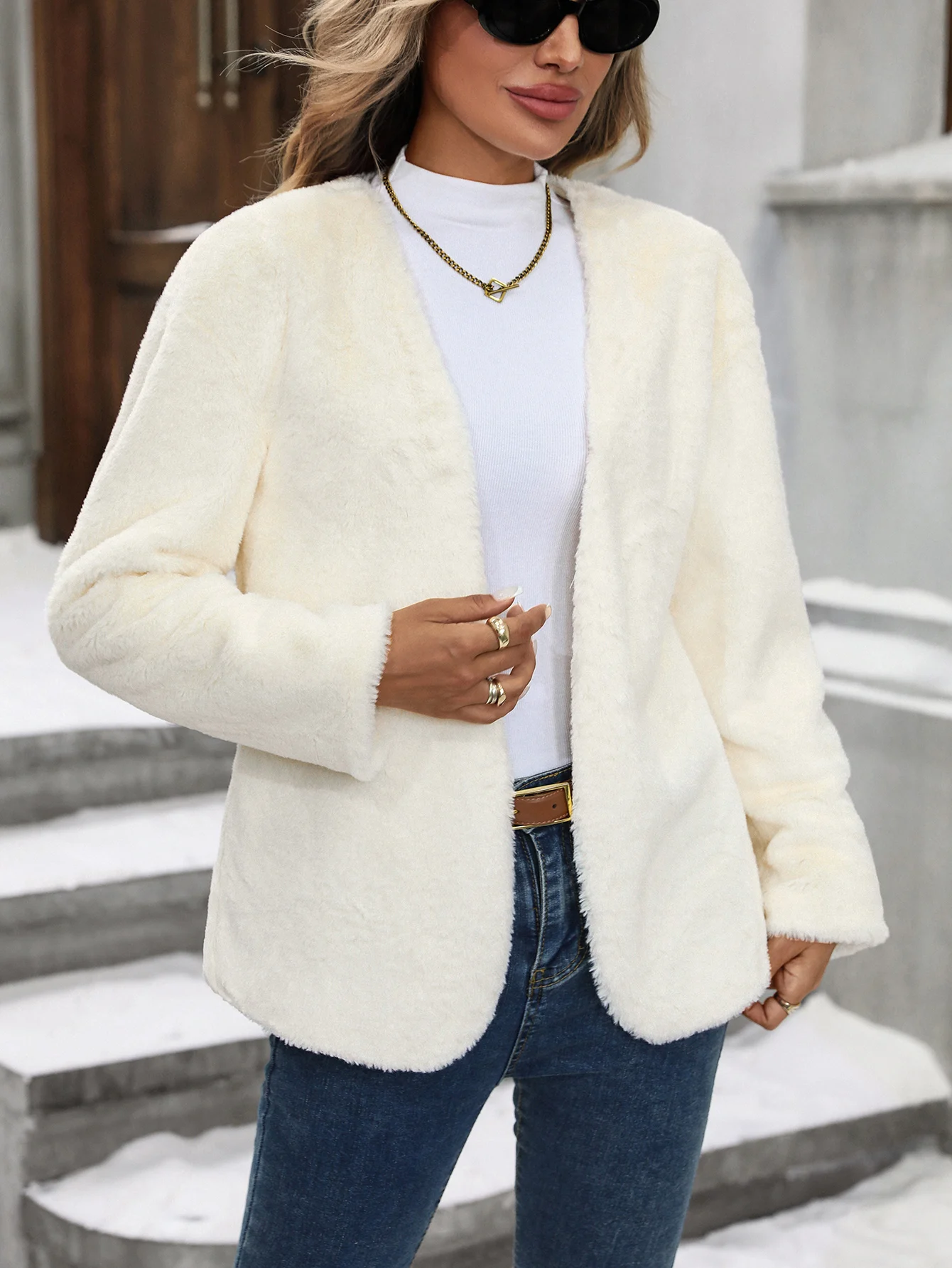 

Элегантная женская мода, новый стиль, мех кролика, однотонный, тонкий плюш, удобный, мягкий, приятный для кожи, для отпуска, теплый новый стиль