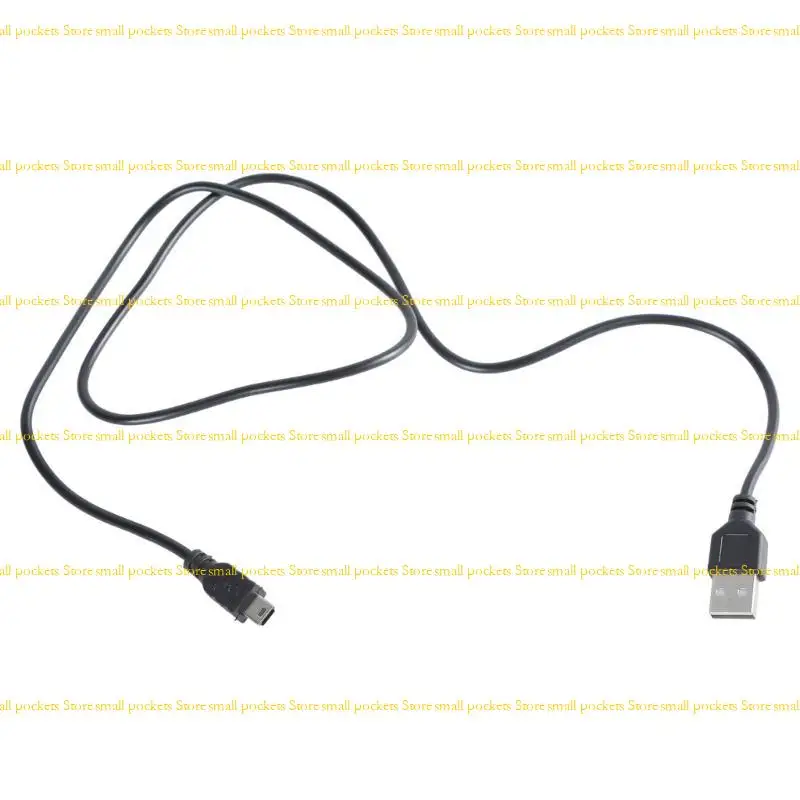 R1WD USB A Male to B Mini 5 Pin Data Sync Cable for Laptop Computer High Speed Data Transmission Durable