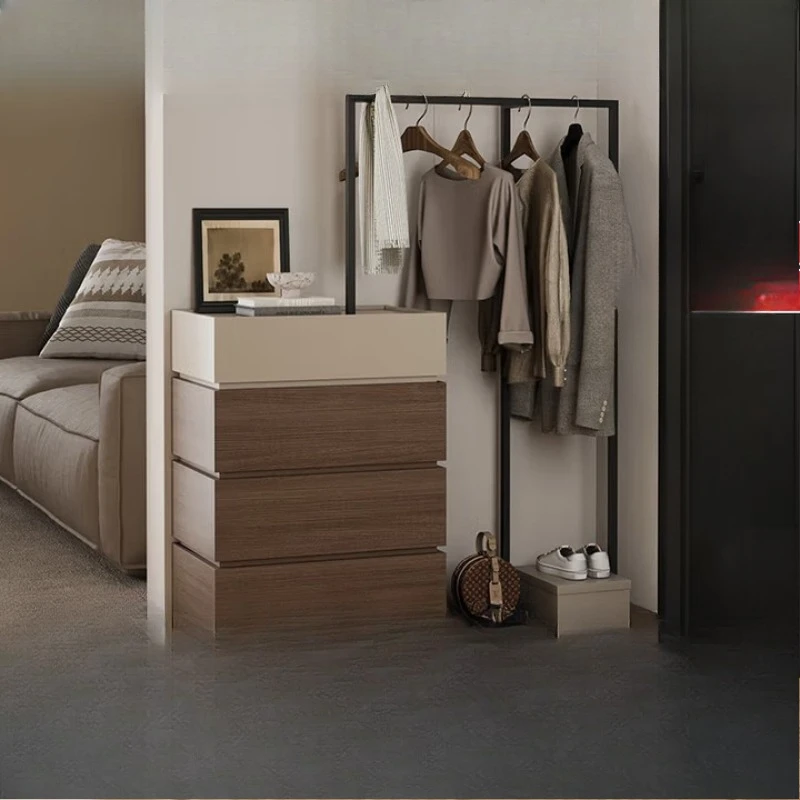 

Clothes and hats are integrated, Italian minimalist living room, entrance entrance storage cabinet, sofa partition cabinet
