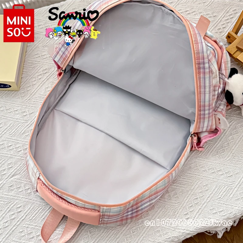 Sanrio 2024 New Student School Bag Fashionable High Quality Women's Backpack Cartoon Versatile Large Capacity Girl Backpack