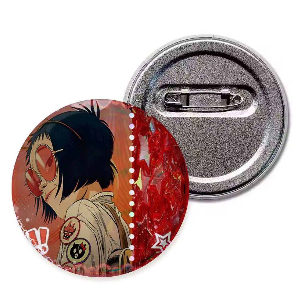 Vir-tual S-inger Gorill-az Anime round badges, brooches, clothing accessories, birthday gifts, anime conventions