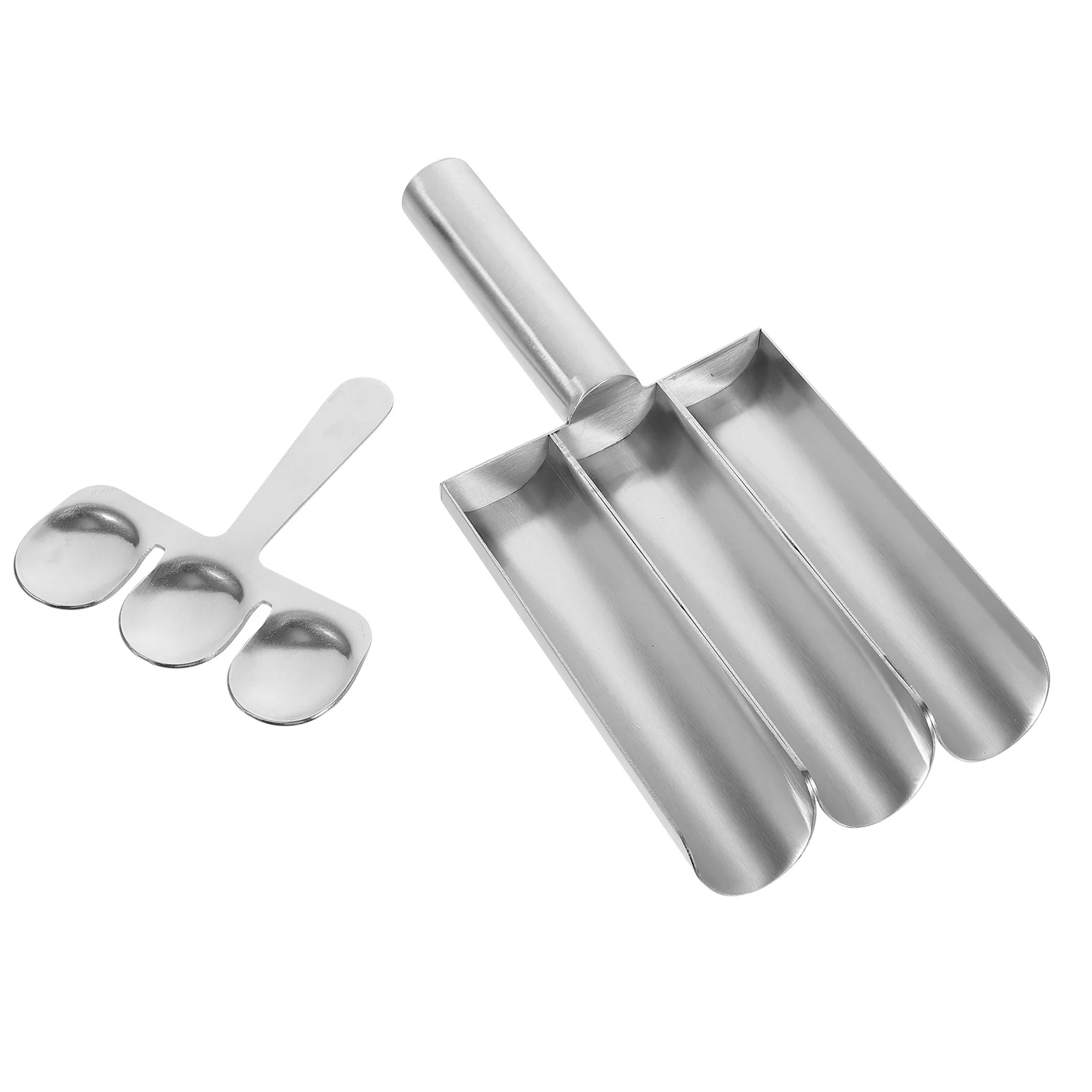 

1Set Meatball Making Tool Stainless Steel Baller with Spatula for Homemade Rice Balls DIY Meat Dishes Easy to Store Compact