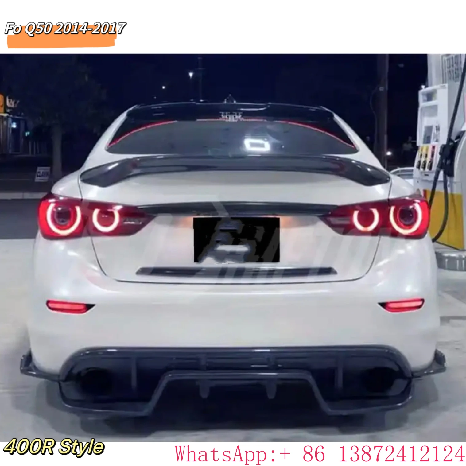 

LED TAIL Light for INFINITI Q50 2014-2017 2018+ RED Smokey Led Tail Light Back Light