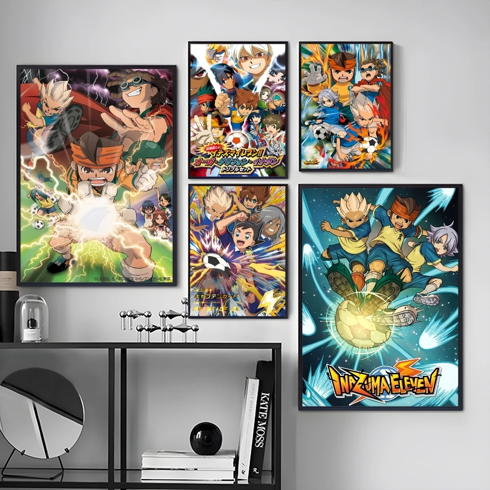 I-Inazuma Eleven Classic Anime Painting Calligraphy Canvas Poster Art for Bedroom Living Room Home Decor Decoration Decals Gift