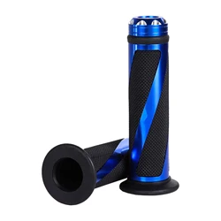 Motorcycle Handlebars Hand Grips 7/8inch Blue Stripe Moto Handle Accessories for Surron PCX Honda Monkey Z50 Piaggio MP3 ...