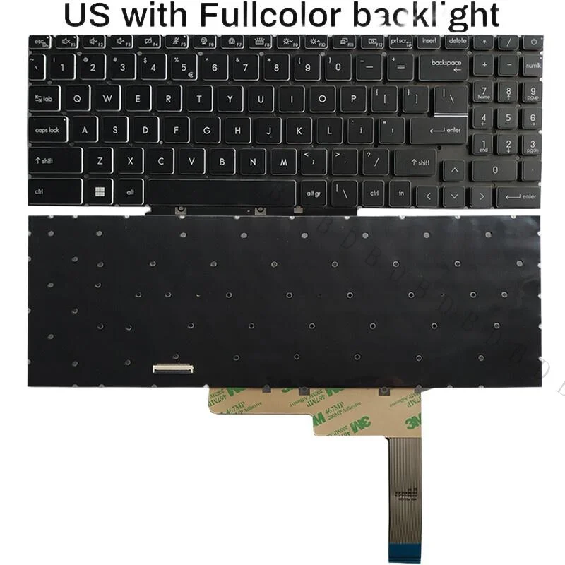 AA+New US Layout Backlit Laptop Keyboard For MSI CreatorPro M16 Z16P MS-15G1 Z17 Z17HX MS-17N1 MS-17N2 Replacement