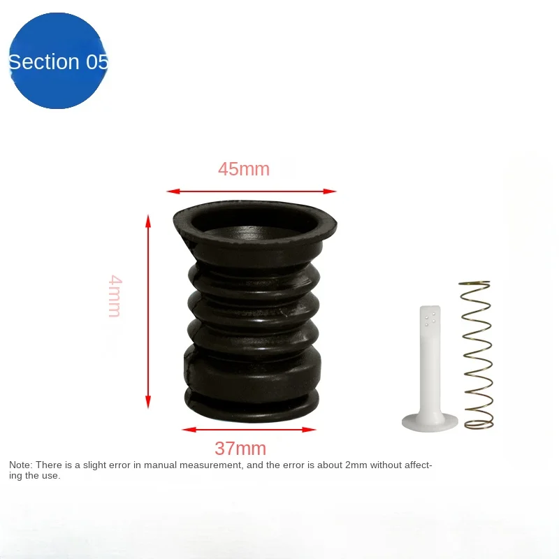 1Set Universal Semi-automatic Double-bucket Washing Machine Drain Water Valve Leather Cover Spring Water Seal Fittings