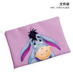 Disney Winnie Piglet Eeyore 5541 Anime Customized Cosmetics Bags Cartoon Document Pen Bag Storage Handbag Stationery Gift