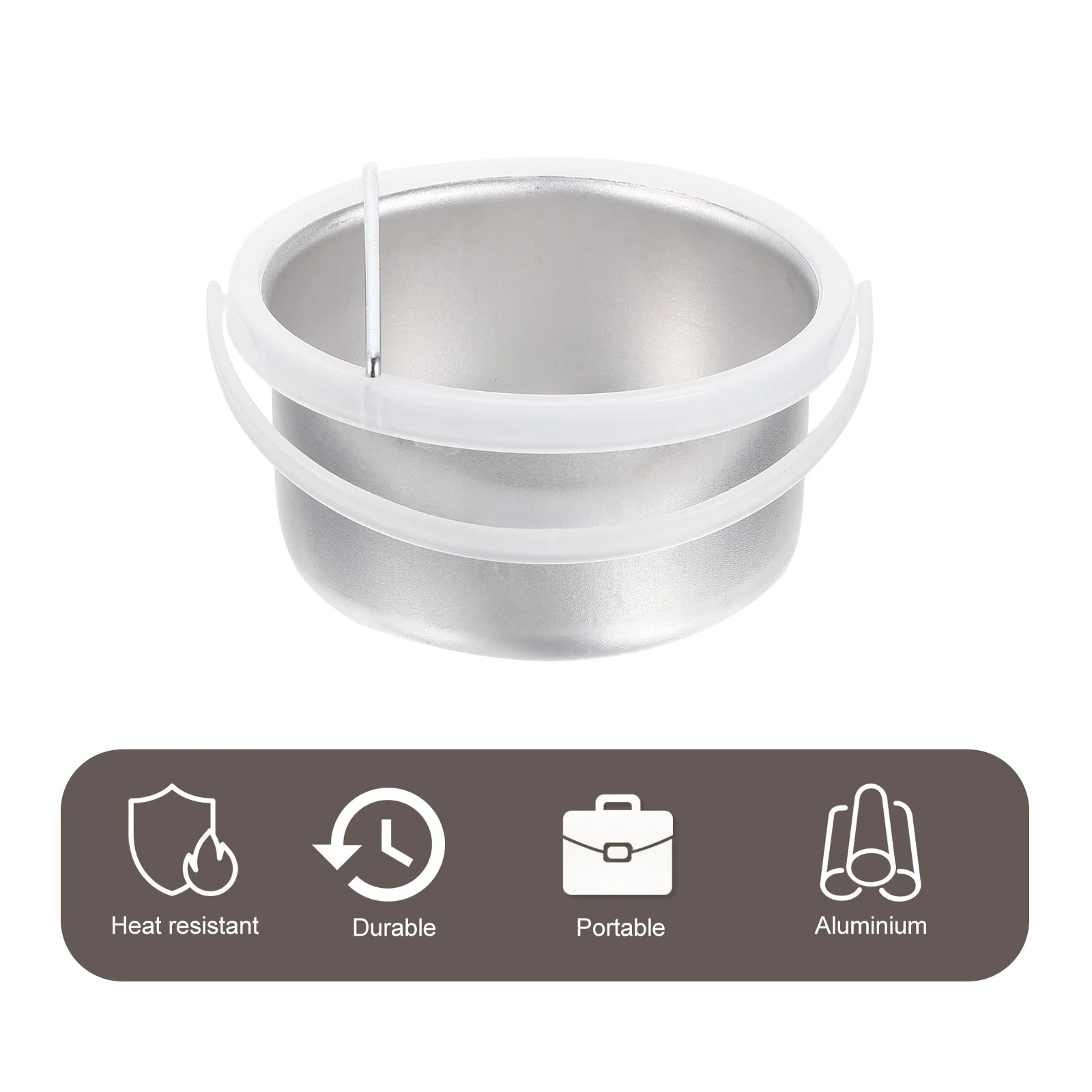 Small Wax Pot Melting Tool Container Heat Accessory Aluminum Waxing Bowl Non-stick Wax-bean