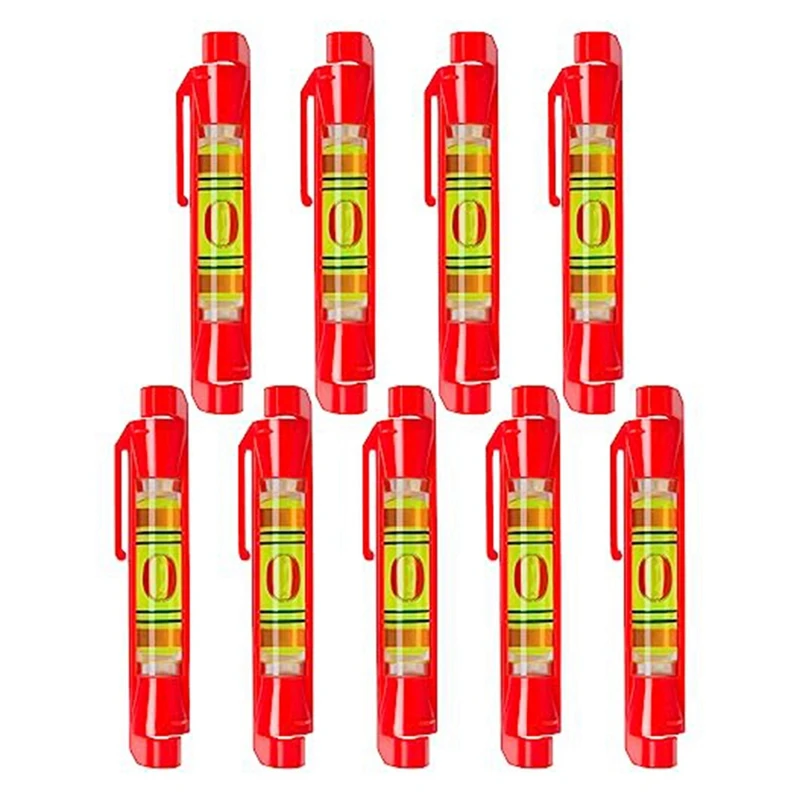 Strumenti livellatori per linea di corde da 9 pezzi da 3 pollici Livelli a bolle tascabili piccoli per appendere quadri Wall Art Mason