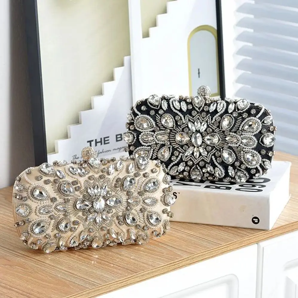 

Women Clutch Bag Rhinestone Wedding Clutch Purse Luxury Women's Party Purse and Handbags Wallets Elegant Shoulder Bag
