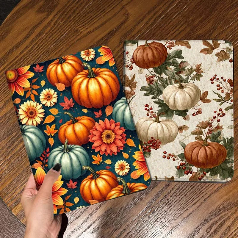 

Cartoon Pumpkin Flower Tablet Case For Apple iPad Air Pro mini 1 2 3 4 5 6 7 8 9 11 M2 M3 M5 M4 5th 6th 7th 10th 11th Gift