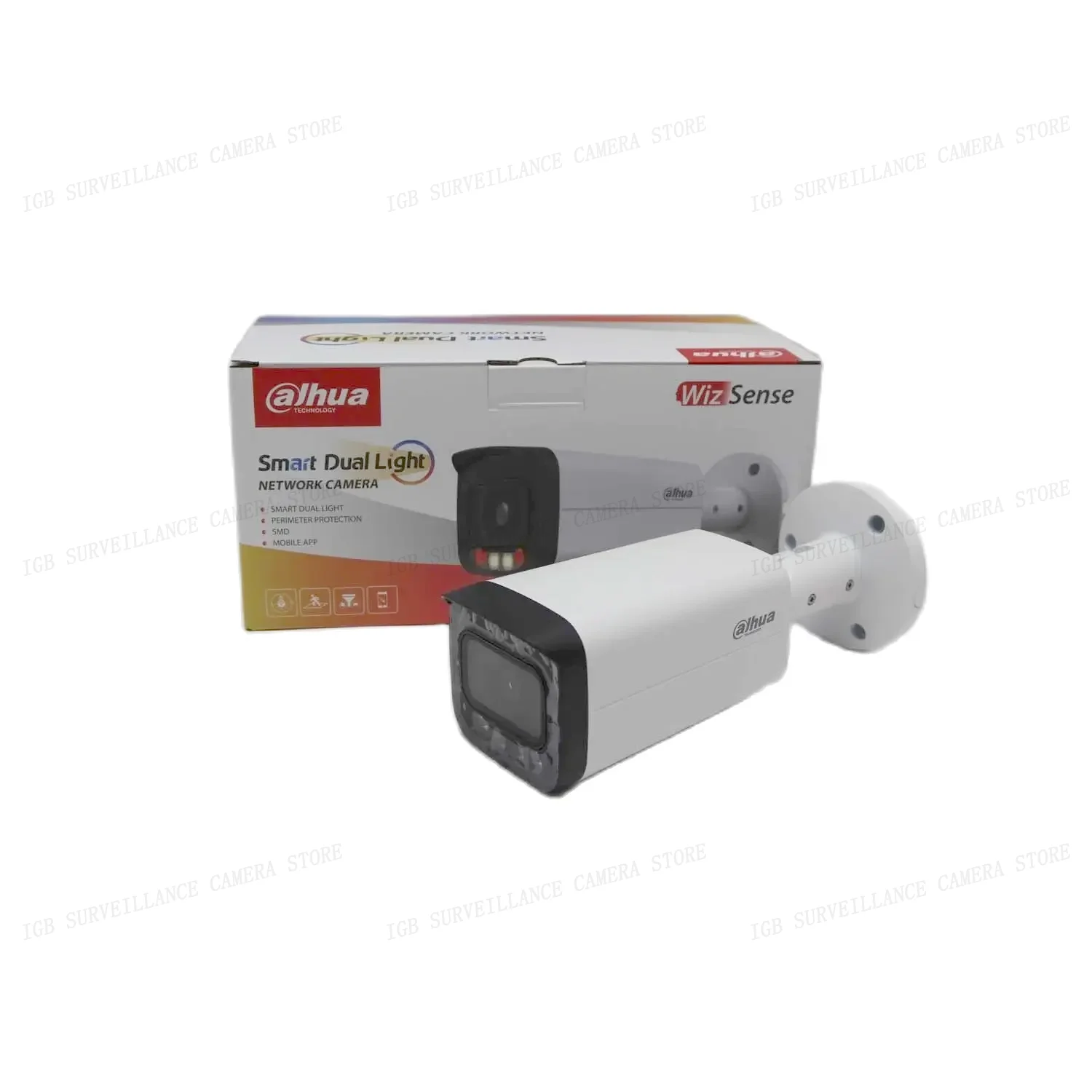 Dahua IPC-HFW2449T-AS-IL POE IP67 IR Built-in Mic Smart Dual Light Bullet WizSense Network Camera