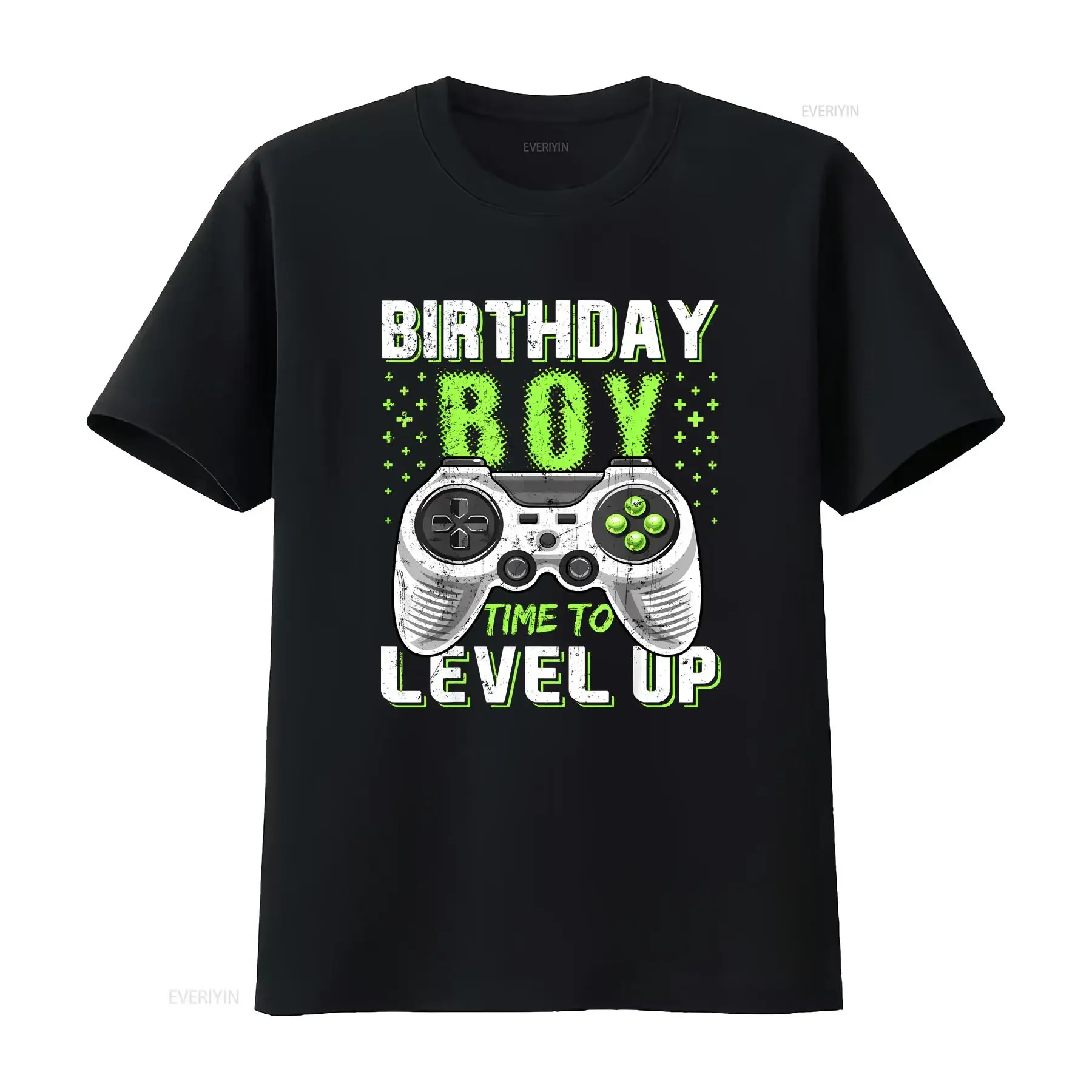 Birthday Boy Time to Level Up Video Game Boys T Shirt SweaT 12192 vintage Washed Versatile Top For Everyday Wear Casual Stylish