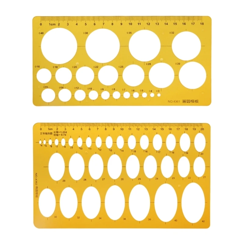 

Oval Template Geometry College Math Measuring Tool Stencil Ruler Student