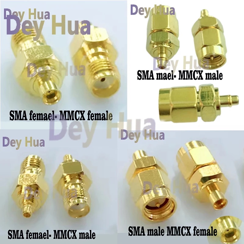 10/50/100pcs High SMA to MMCX Female RF Adapter SMA/MMCX-JJ MMCX Male to SMA Female Male SMA/MMCX-KJ