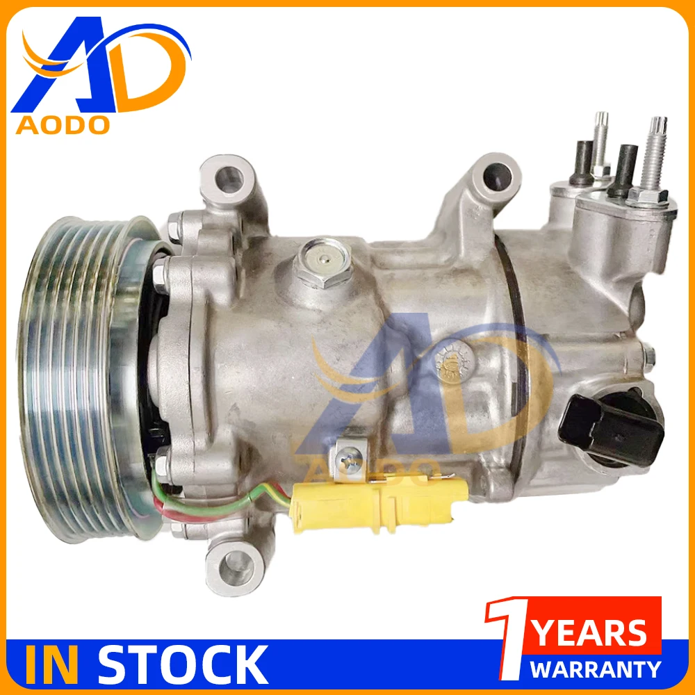 

Компрессор кондиционера переменного тока для Peugeot 307 308 807 607 406 Citroen C4 1,4 1,6 2,0 2,1 2,2 2,7 6453QN 6453QL 6453ZA 9825868180