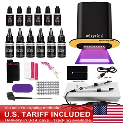 Professional UV Light Hair Extensions Kit 2026 V light UV curing Machine with Tools and Glue for Salon Use Affordable Set