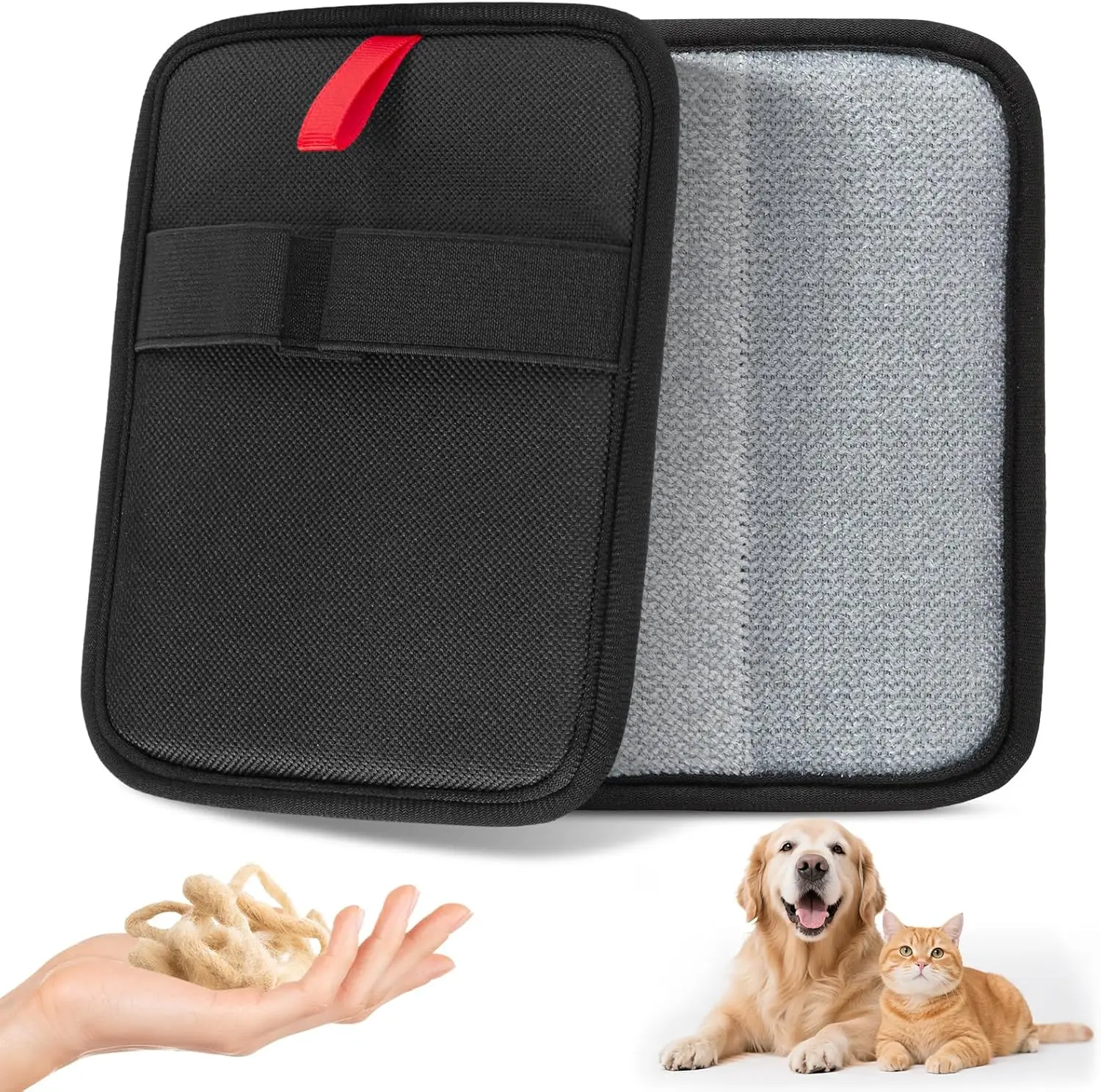 

Pet Hair Remover, Electrostatic Pet Hair Removal Gloves, Reusable Cat & Dog Hair Remover for Couch, Furniture, Carpet, Curtain,